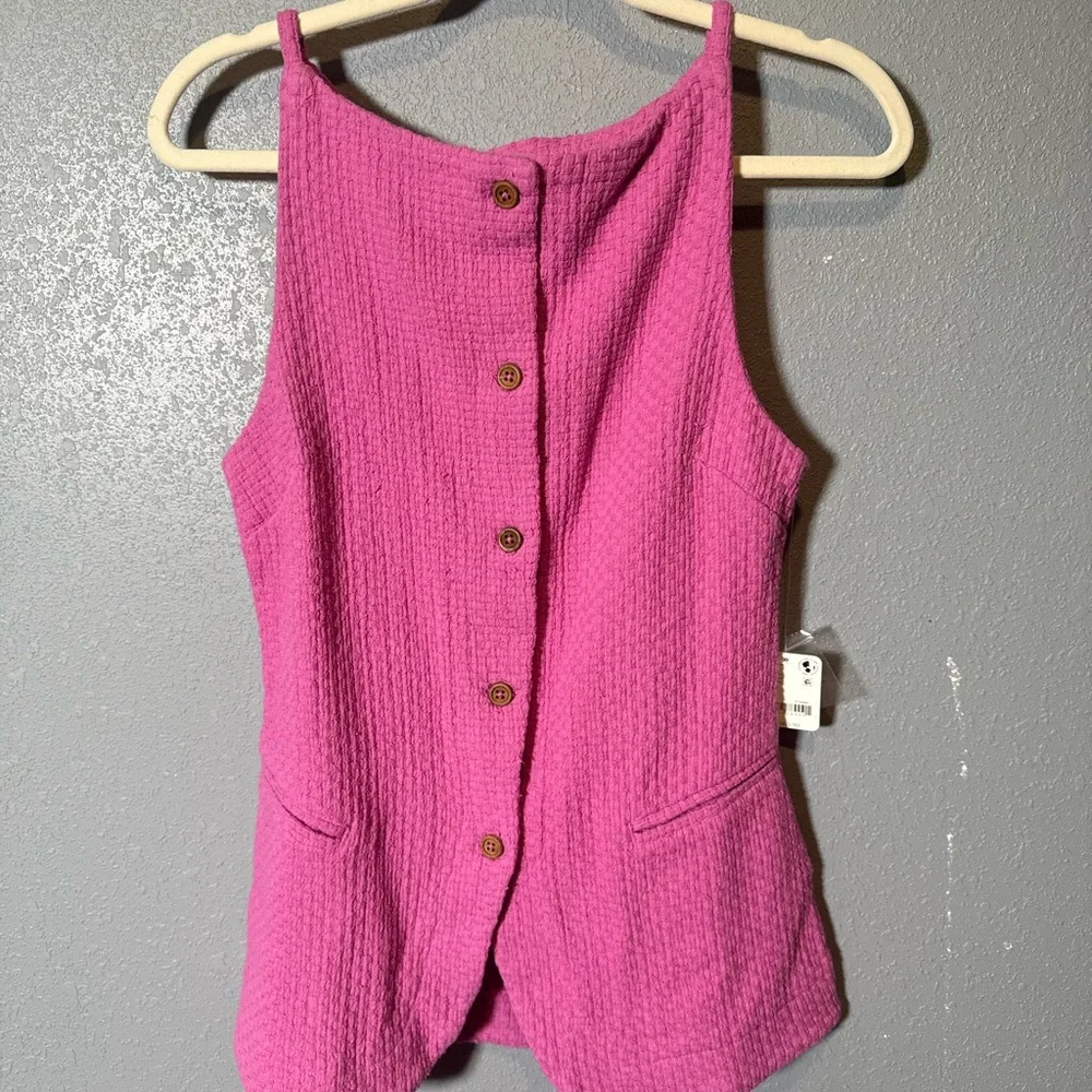 NWT Free People The Lelani Co-Ord Vest Top-‎ XS